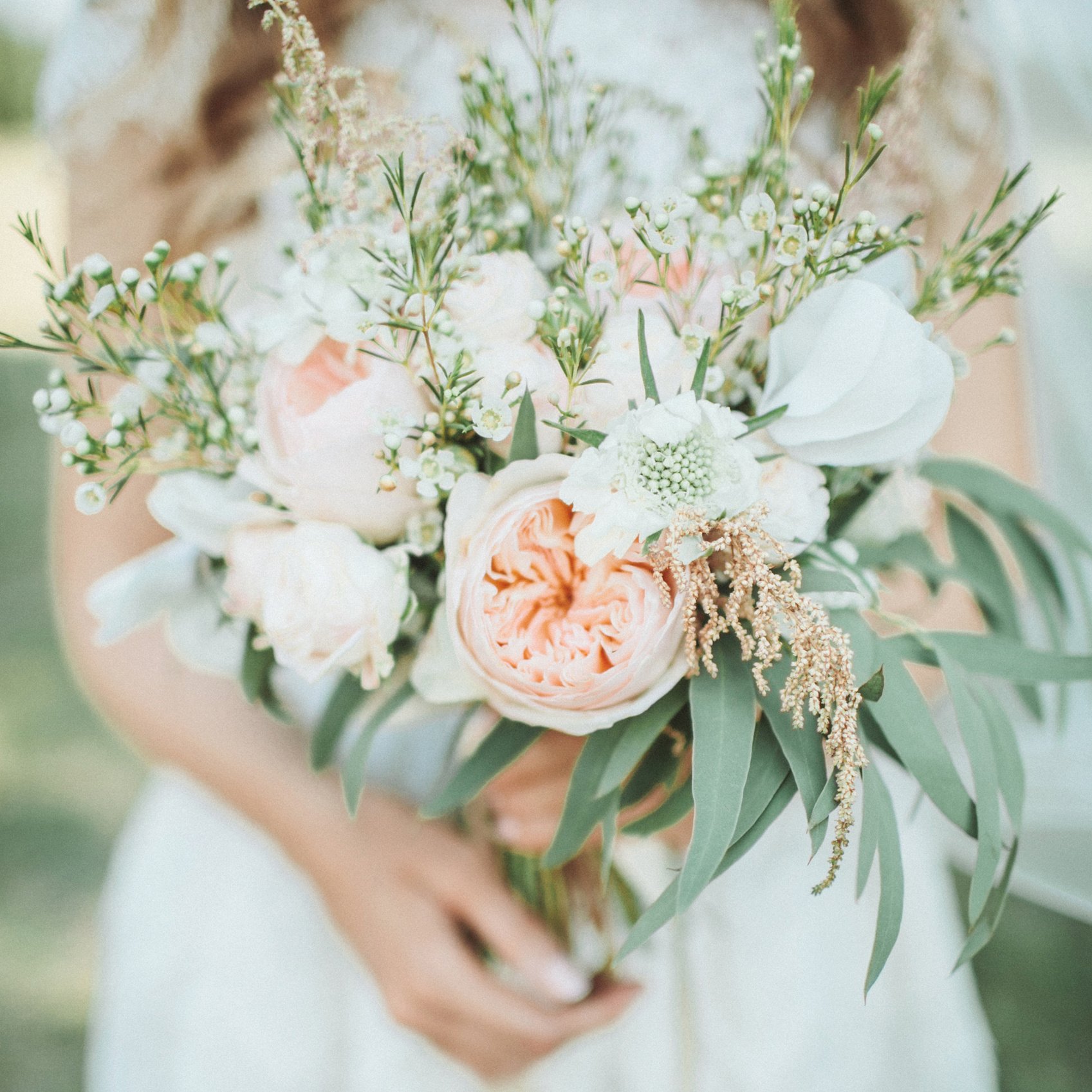 Wedding Bouquet in Bride's Hands